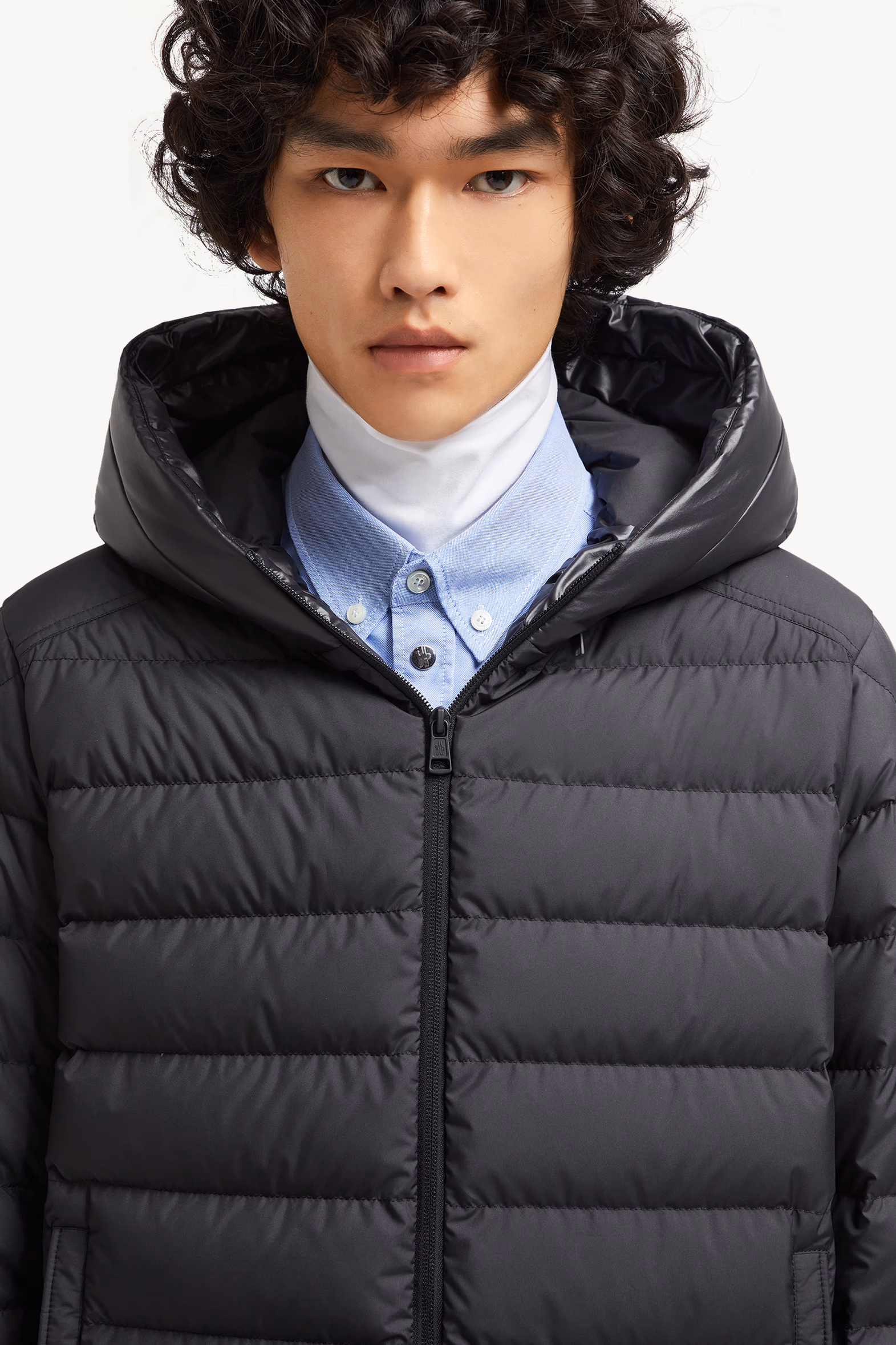 Doudoune courte Chevrerie à capuche Hommes Noir Moncler 7